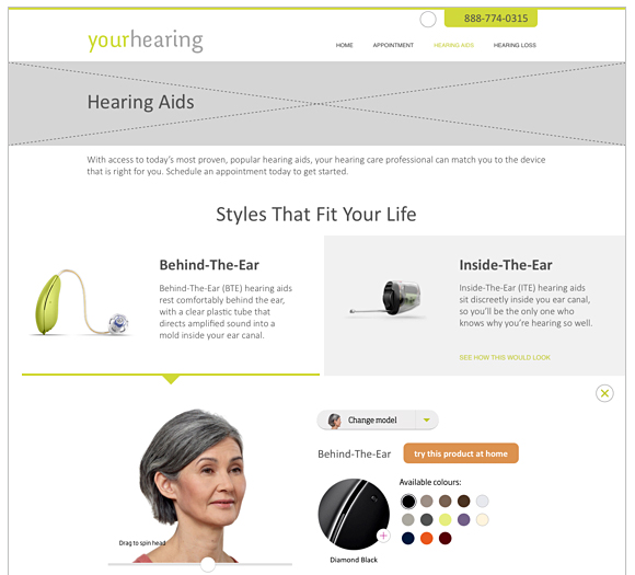 YourHearing.com responsive design