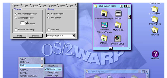 IBM OS2 desktop